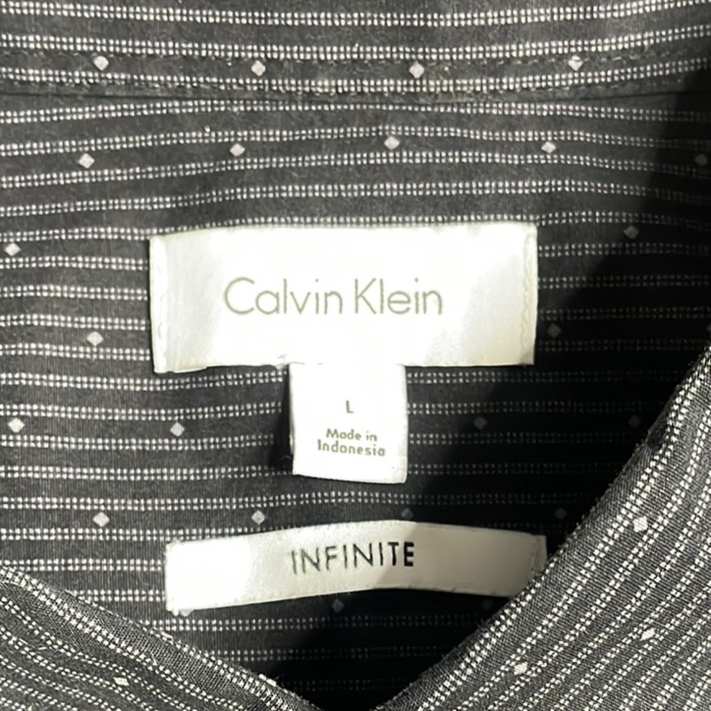 CALVIN KLEIN Black Striped Shirt - Picture 7 of 11